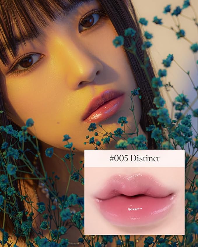 Volumizing Lip Fondue 05 Distinct 2g, 3-in-1 Melting Balm for Hydrating Lip Care, Plumping Volume and High-Gloss Water Glow, Infused with Rosehip Oil for Longlasting Moisture, Korean Makeup