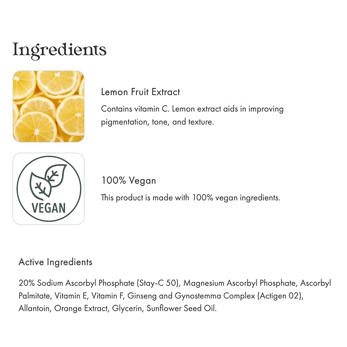 emerginC 20% Vitamin C Facial Serum - Extra Strength Micro-Encapsulated Spheres to Help Address Visible Signs of Aging (1 Ounce, 30 ml)