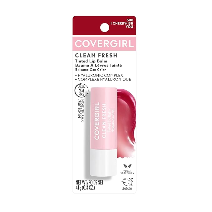COVERGIRL Clean Fresh Tinted Lip Balm, Bliss You Berry & I Cherry-Ish You