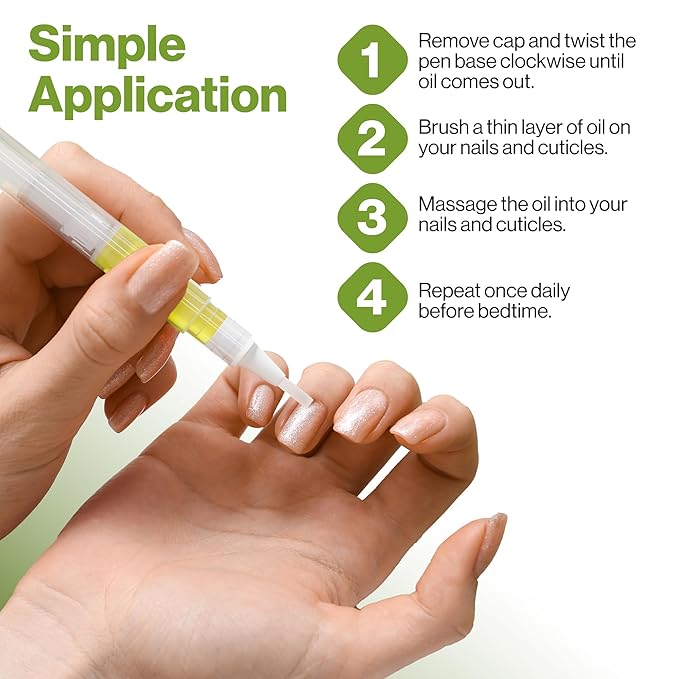 Cuticle Oil Pen - Nail Cuticle Protector - Professional Manicure and Pedicure Set Accessory - Acrylic Nail Art Accessory - Strengthener and Softener - Contains Vitamin E