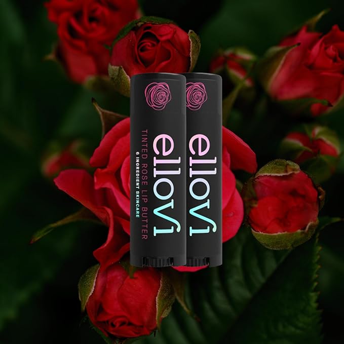 Wild Romance Travel Bundle | Wild Rose Tinted Lip Butter & Midnight Whipped Body Butter | All-Natural, Vegan Skincare for Kissable Lips & Velvety Skin | 6 Pure Ingredients