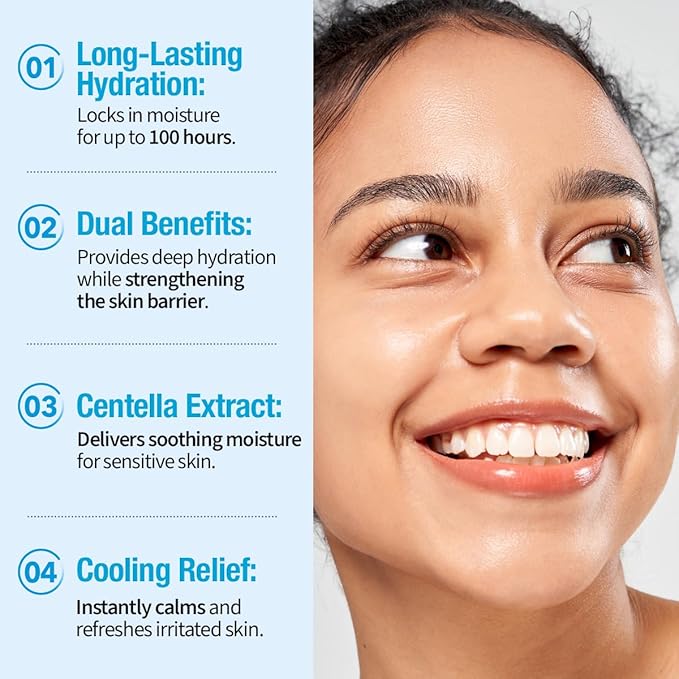 GOODAL Heartleaf Hyaluron Soothing Ampoule + Cream Bundle, Hydration Facial Serum for Glowy Skin, Lightweight Moisturizer, Korean Skincare, K Beauty