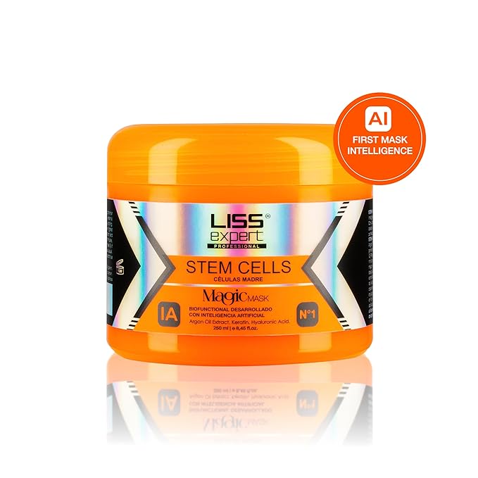 Liss Expert Stem Cells Magic MASK, Argan Oil, Keratin, Hyaluronic Acid | Provides Long-Lasting Frizz & Humidity Protection| Moisturizing | For All Types of Hair