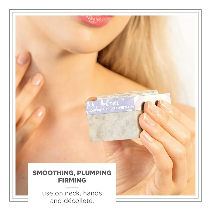 Zents Concreta Firming Repair Balm & Solid Parfum (Petal Fragrance) | Moisturizing Shea Butter & Coconut Oil for Skin | 1.25 fl oz