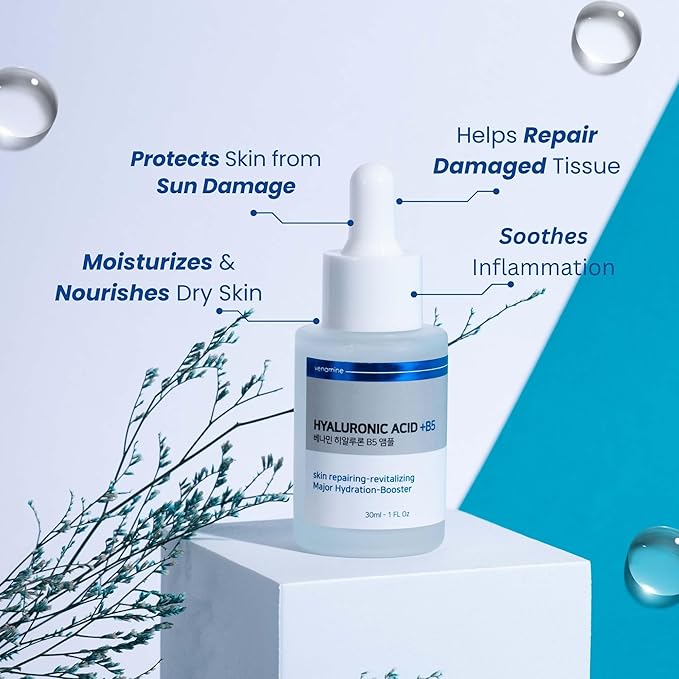 VENAMINE korean Moisture Bundle Korean Aloe Vera Gel with Pure Hyaluronic Acid with Vitamin B5 Serum bundle