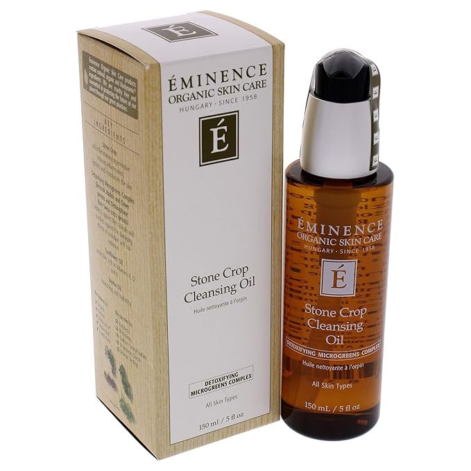 Eminence Organic Skincare Stone Crop Cleansing Oil, Multi, Unscented, 5 Fl Oz