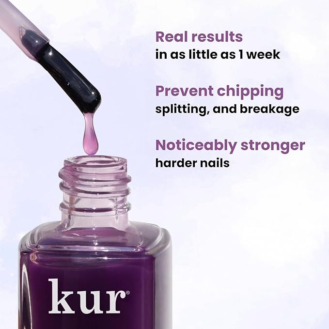 LONDONTOWN Sheer Strength Nail Blush - 2-in-1 Tinted Nail Hardener Strengthening Treatment With Jelly Finish, Concord, 0.40fl oz