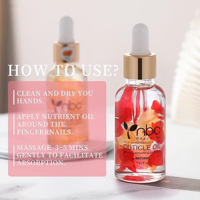 Nail Cuticle Oil, 2Pcs 30ml Lemon & Orange Cuticle Oil Set Nail Growth Oil with Vitamin E, Jojoba Oil Natural Plant-based Cuticle Oil for Nails Smoothing, Nourishing, and Moisturizing