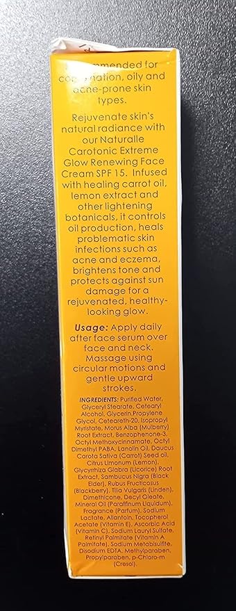 MAKARI Naturalle Carotonic Extreme Brightening 3-Piece Set - Glycerin Oil, Brightening Serum, and Glow Renewing Face Cream SPF15 | Fades Scars & Marks | For Oily & Sensitive Skin | Hydrates & Brighten