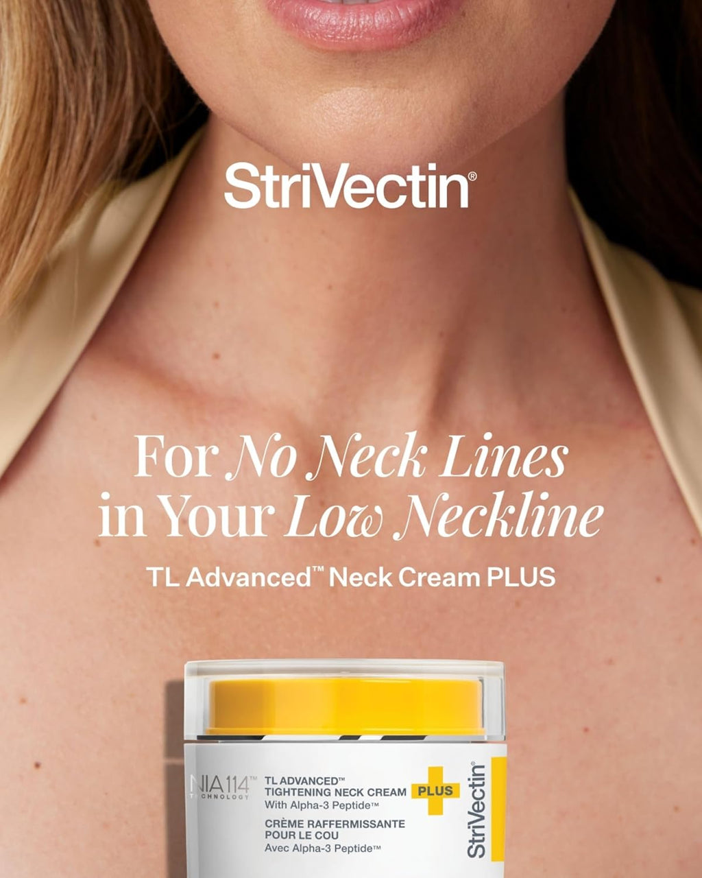 StriVectin Tighten and Lift Advanced Neck Cream PLUS with Alpha-3 Peptides for Neck and Décolleté, Smoothing Look of Wrinkles and Fine Lines, Improves Crepey Skin and Vertical Lines, 1.7 Ounce