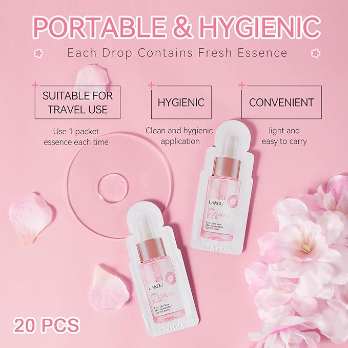 Skincare Set JAPAN SAKURA Facial Kit for Women & Teenage Girls - Japanese Skin Care Products, Beauty Gift Skincare Kits, Skin Care Set with Complete Skincare Routine - Face Care Set for Women