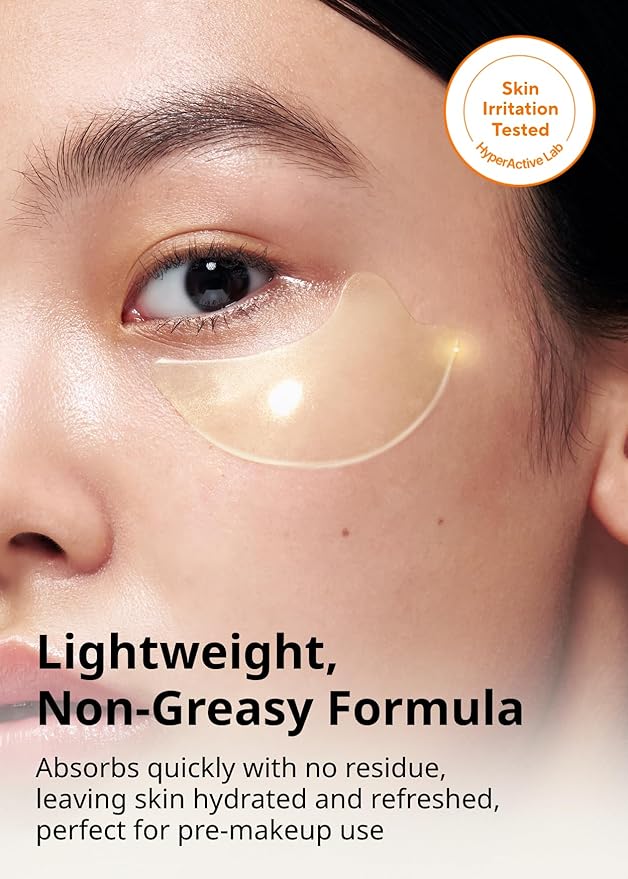 SNP [K Beauty 24K Gold Perfection Eye Patch | Nourishing Under Eye Patches for Wrinkles and Dark Spots | Under Masks for Puffy Eyes and Dark Circles | Korean Collagen Skincare | 60 Patches