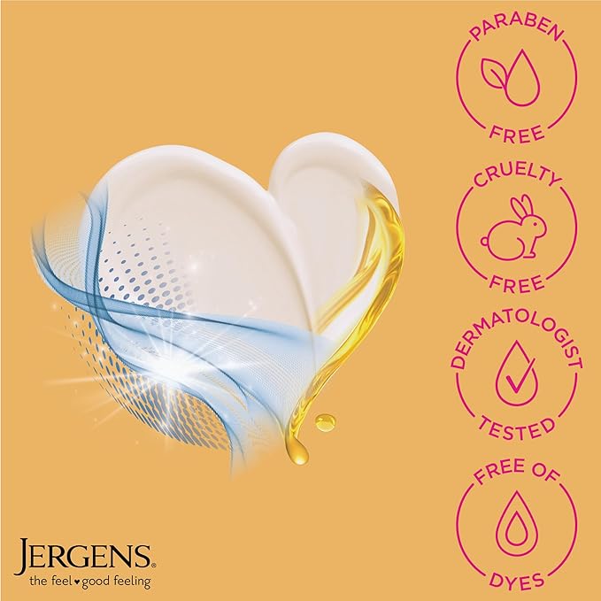 Jergens Skin Firming Body Lotion for Dry to Extra Dry Skin, Skin Tightening Cream with Collagen and Elastin, Dermatologist Tested, Hydralucence Blend Formula, 16.8 Oz