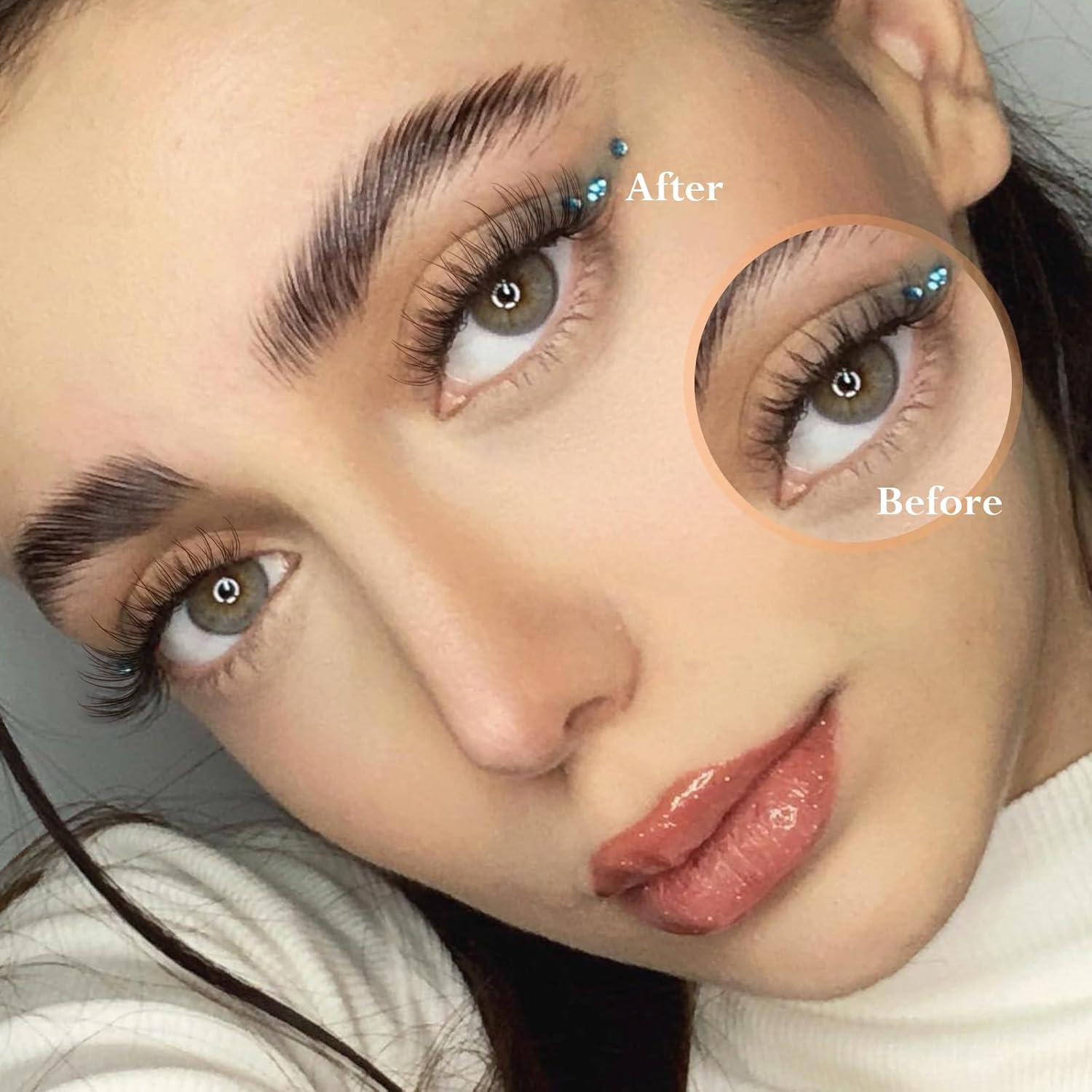 Brown Lash Clusters Wispy Eyelash Clusters Eyelash Extensions Natural Cluster Lash Extensions 168pcs CD-Curly DIY Individual Lashes