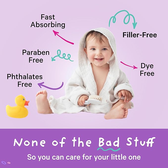 Pink Stork Baby Bath Flakes, Calming Fragrance Free Magnesium Bath Salts for Infants and Toddlers to Help Soothe Diaper Rash, Irritation, and Support Restful Sleep Without Melatonin - 16 oz