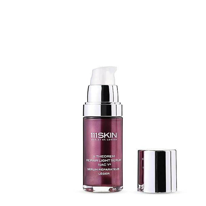 111SKIN Y Theorem Repair Light Serum NAC Y2, Lightweight Serum for Sensitive & Oily Skin, Soothes Redness & Fine Lines, 1.01 oz