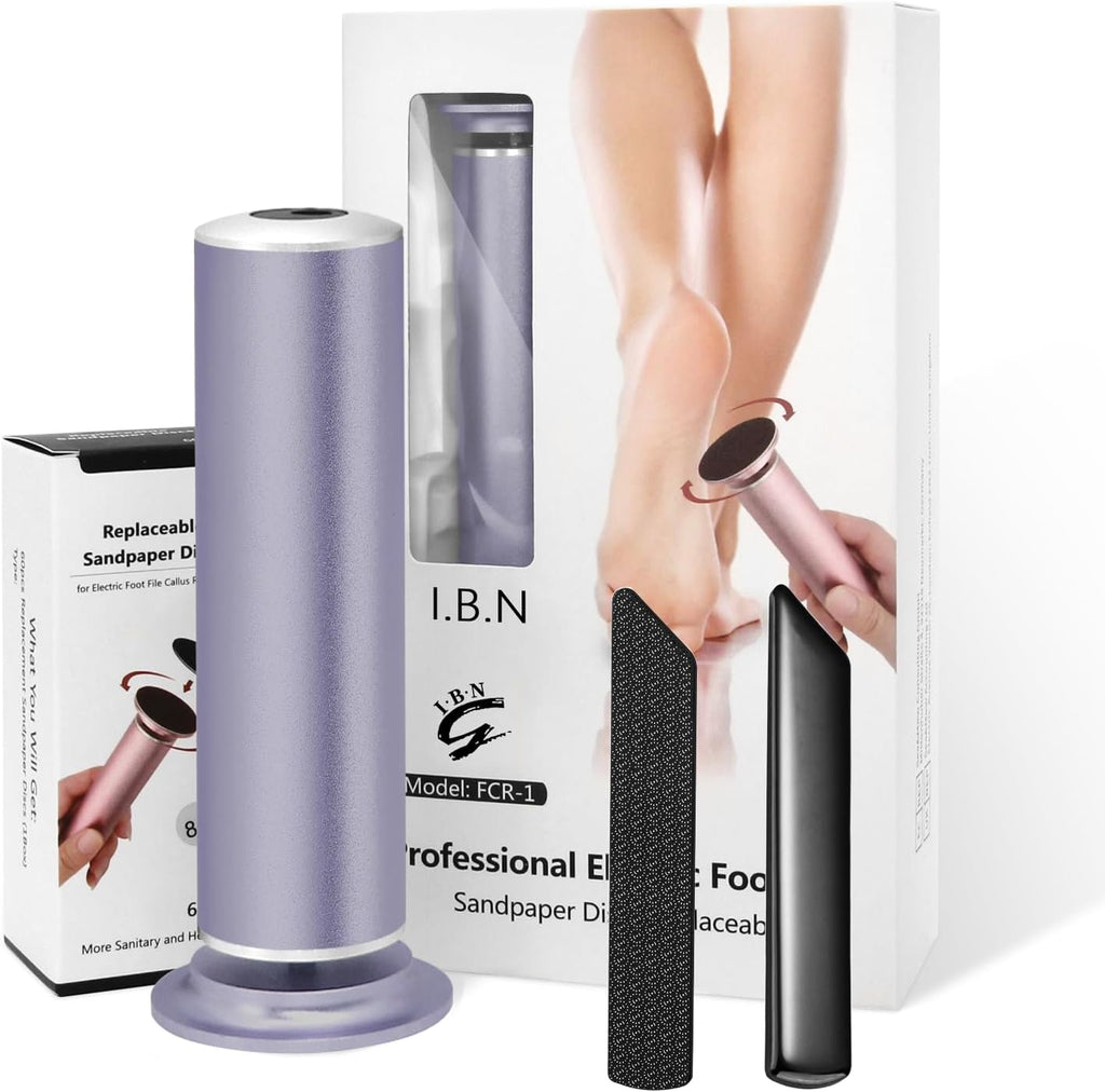 Electric Foot Callus Remover with Hand Callus Remover, Adjustable Speed Professional Electric Foot File Filer Sander Pedicure Tools for Feet Heel Dead Cracked Skin Women Men Use (Gray)