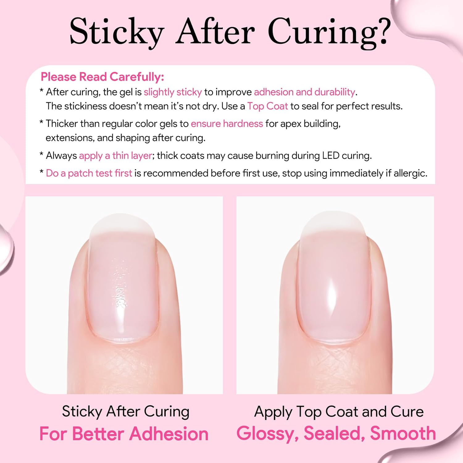 Builder Nail Gel, 7-in-One Builder for Nails Crystal Clear Strengthener Glue Apex Enhancement Extension Hard Building Gel LED Lamp Cured Rubber Base Coat for DIY Beginners& Salon Manicure 0.54 OZ