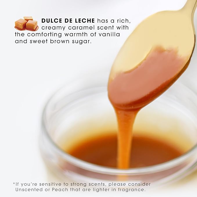 MADE IN THE USA Ultra Moisturizing Shea Butter Lotion with Hyaluronic Acid and Rosehip Oil for anti-aging ORGANIC VEGAN body and hand lotion 16oz (Dulce De Leche)