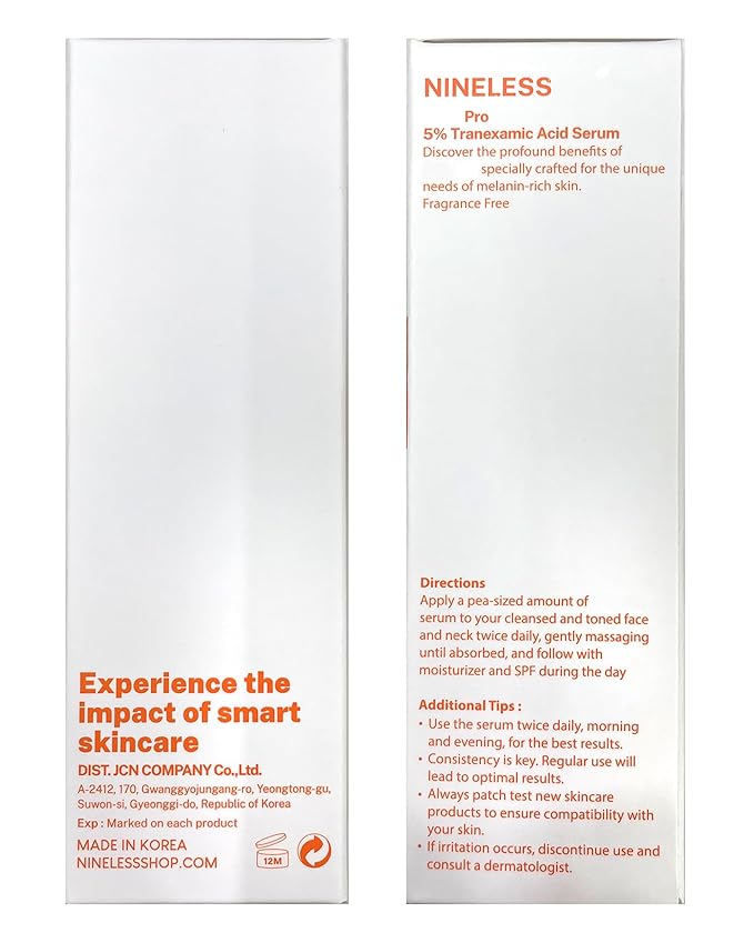 Pro 5% Tranexamic Acid Serum – Korean Skincare for Dull Skin – 2% Tranexamic Acid & Glutathione – Flawless, Luminous Complexion, 1.01 fl.oz.