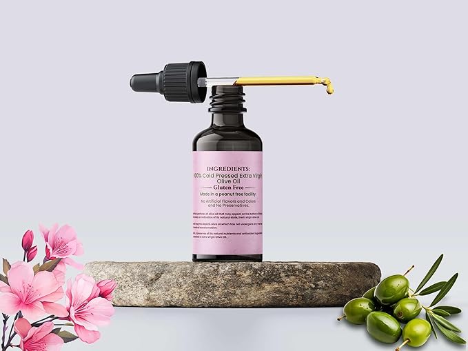 Kyria Greek Extra Virgin Olive Oil For Skin Care - Body Oil - Unrefined Cleansing Oil - Vitamin E - Face Moisturizer For Women - Active Skin Repair - 100% Pure cold pressed Greek Olive Oil - 2 FL OZ