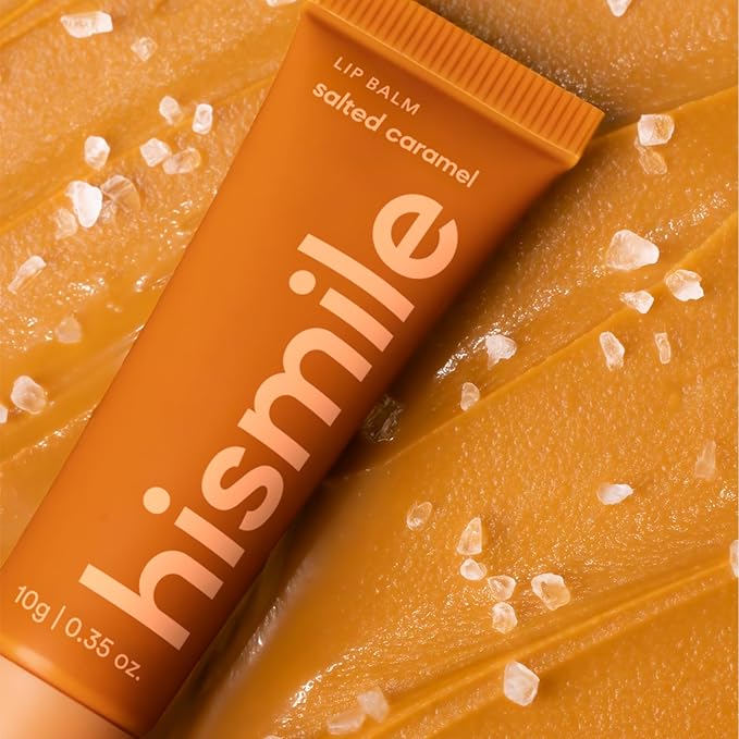 Hismile Lip Balm, Flavoured Lip Balm, Lasting Hydration, Lip Hydration, Vegan Lip Balm, Untinited Lip Balm (10g, Salted Caramel)