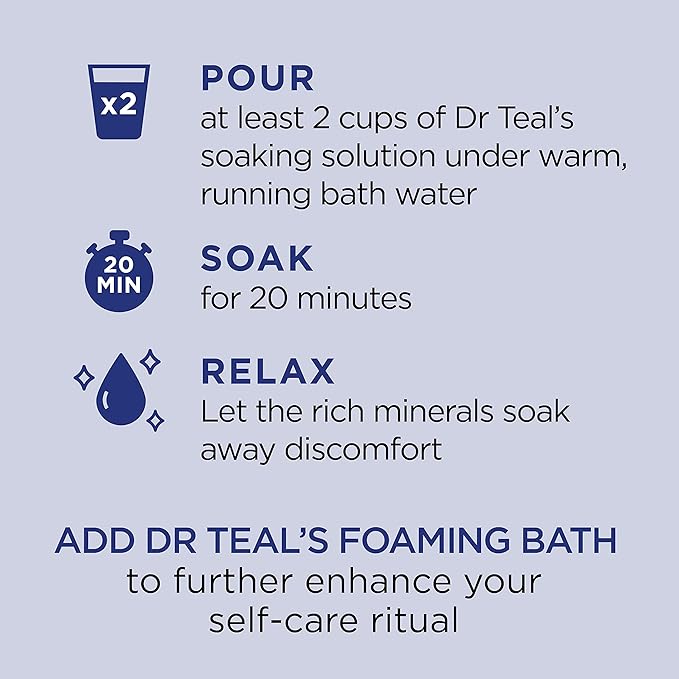 Dr Teal's Pure Epsom Salt Soak, Fragrance Free, 4 lbs