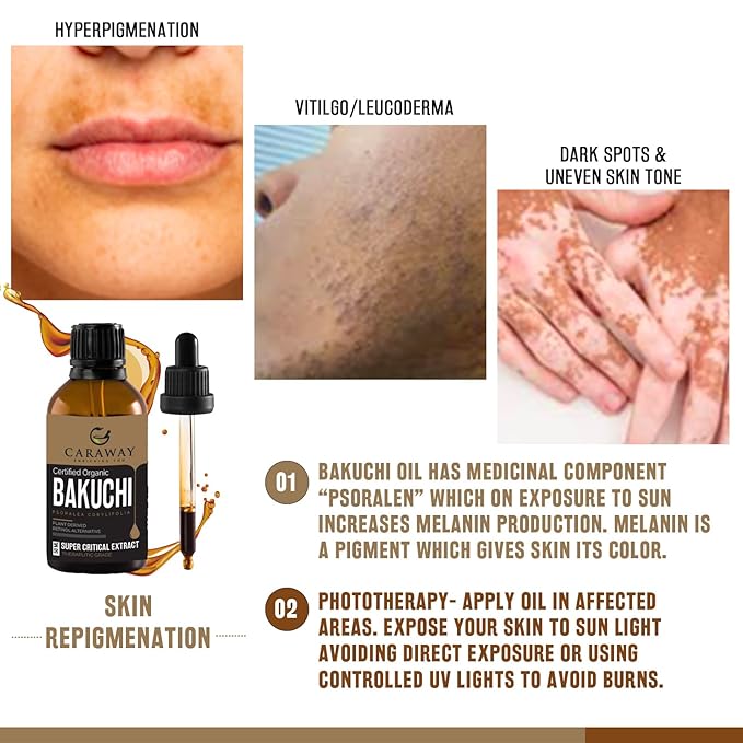 CARAWAY Bakuchiol Oil - 50 ml | Super Critical CO2 Extract | Indian Origin