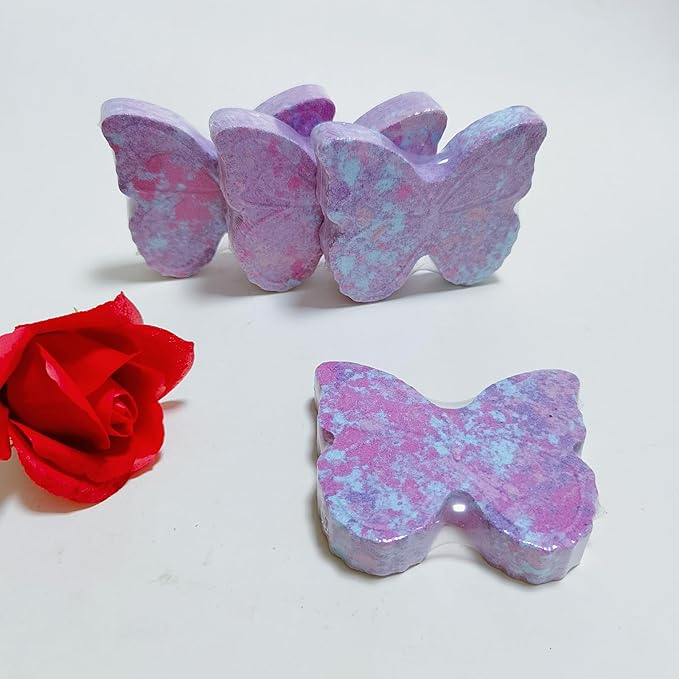 Butterfly Shaped Bath Salt for Women Gifts,Butterfly Gifts for Friends,Rose Flavored Bath Salt for Mother Gifts, and Christmas Stocking Stuffer Gifts, Birthday and Valentine's Day