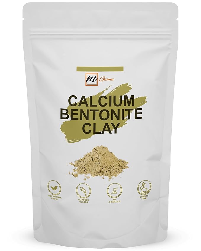 100% Natural Calcium Bentonite Clay for Facial Masks, Creams, Body Wraps and Soap Making 2 LBS / 908 GMS