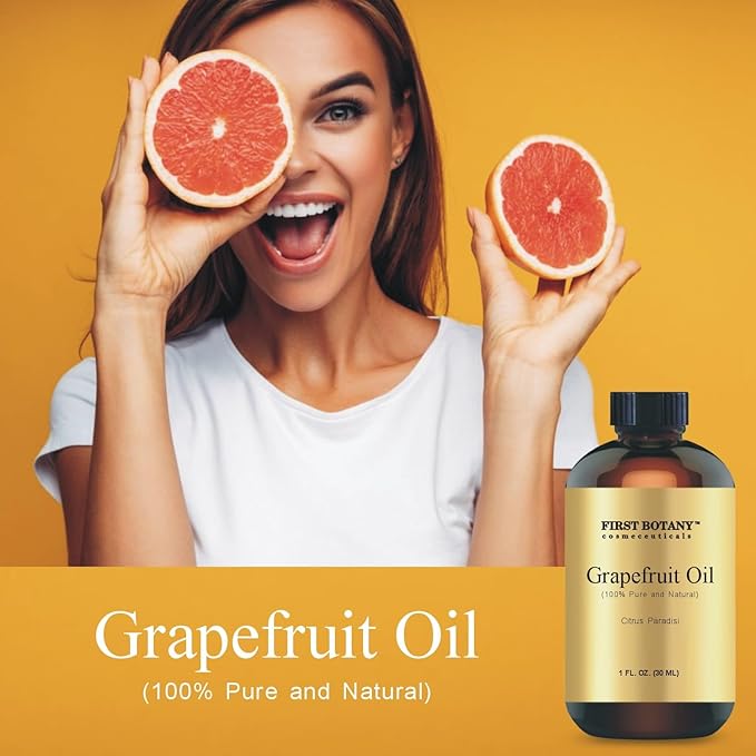 100% Pure Essential Oil - Premium Oil for Aromatherapy, Massage, Topical & Household Uses - 1 fl oz (Grapefruit)
