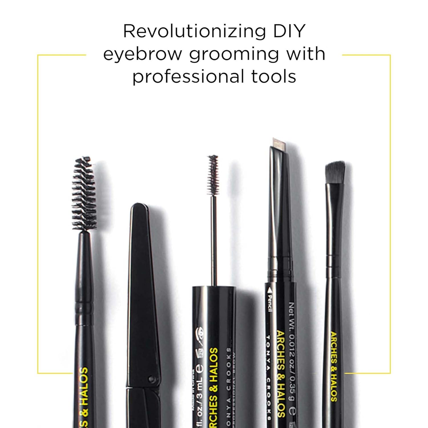 Arches and Halos Duo Luxury Brow Powder - Eyebrow Shaper and Color - Powder Compact with 2 Neutral Shades - Sunny Blonde - 0.1 oz