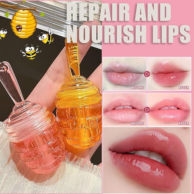 2PCS Honey Lip Oil