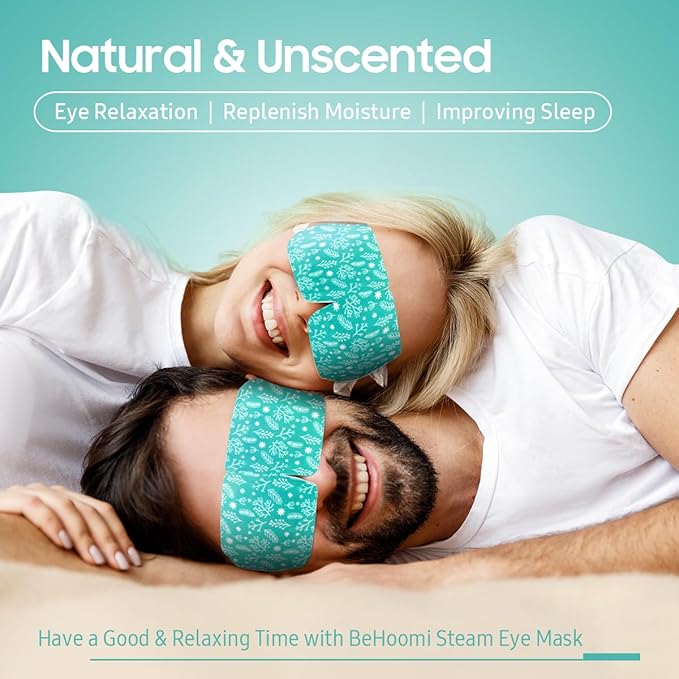 30Packs Steam Eye Mask, Heated Eye Mask Warm Compress for Eyes, Self Heating Warm Eye Masks Disposable Steam Mask for Home Sleep, Spa, Travel Essentials & Relaxation Gifts (Unscented)
