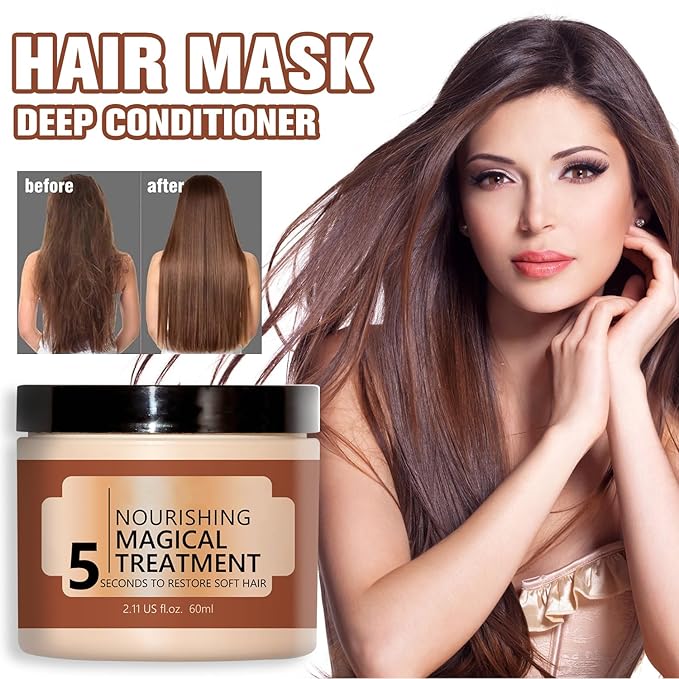 OUHOE Nourishing Treatment - Collagen Hair Mask, Deep Conditioner for Dry, Damaged Hair (2Pcs)