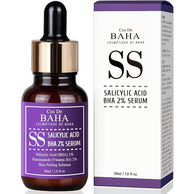 BHA 2% Pore Care Serum 30ml - Salicylic Acid Facial Serum - Gentle Exfoliating Formula - Hydrating Skin Texture Improvement - Blackhead Care - All Skin Types, 1 Fl Oz (30ml)