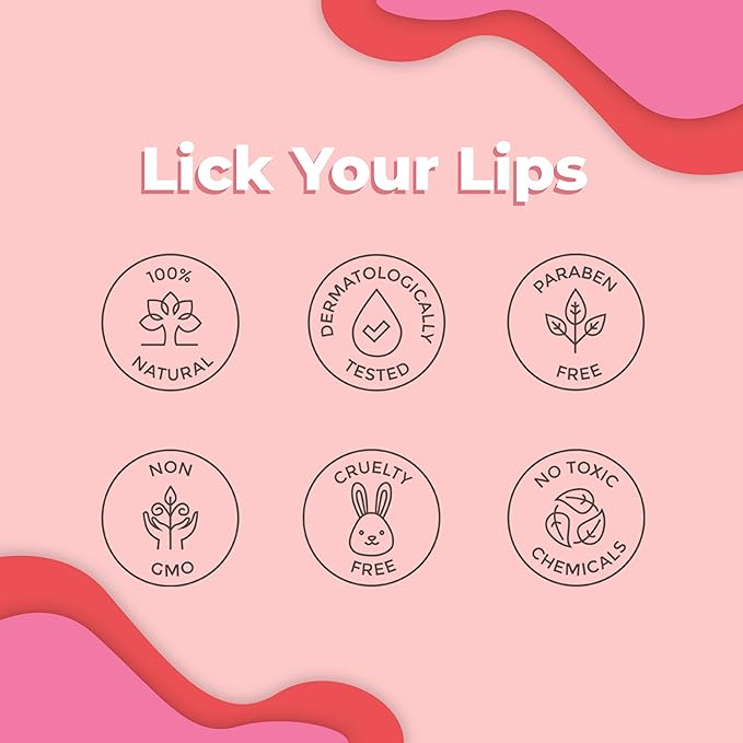 Watermelon Tinted Lip Balm and Strawberry Sugar Lip Scrub Stick Duo - Lip Scrubber Exfoliator helps Lip Repair, Deep Hydration, and a Soft, Radiant Pout 8.10g