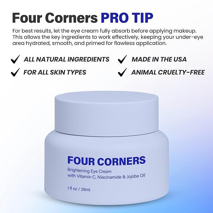 Eye Cream with Vitamin C, Niacinamide (Vitamin B3) & Jojoba Oil