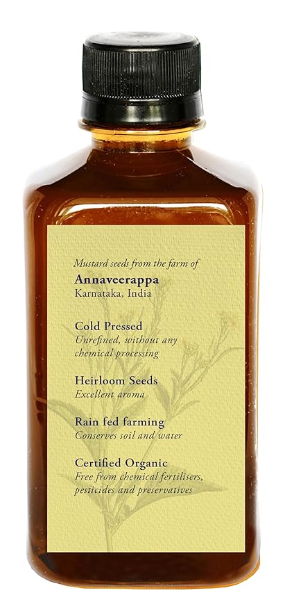 DAANA Mustard Oil for Skin: Certified USDA Organic, Extra Virgin, Cold Pressed