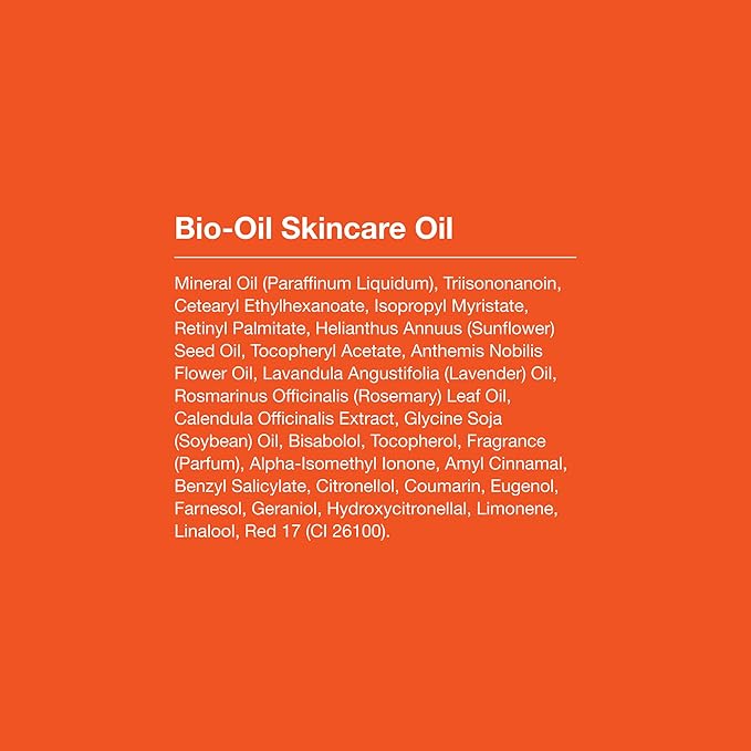 Bio-Oil Skincare Body Oil Serum, Face and Body Moisturizer with Vitamin E & A, for Scars, Stretch Marks, Sensitive Skin, All Skin Types, Dermatologist Recommended, Non-Comedogenic, 6.7 Oz