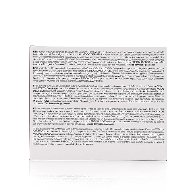 MartiDerm DSP Bright for Women and Men with Vitamin C-Tech and DSP-TX Complex, for a bright skin and even skin tone, 30 Ampoules