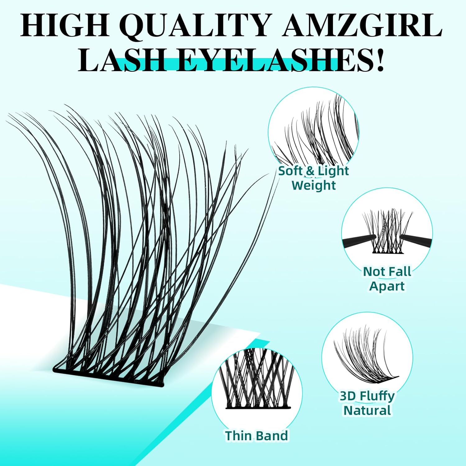 Lash Clusters Wispy 144PCS Eyelash Extension Cluster Lashes Individual Lashes DIY Lash Extension Natural Look Cluster Eyelash Extensions False Eyelashes at Home for Beginners(Daybreak,D-Mix8-16mm)