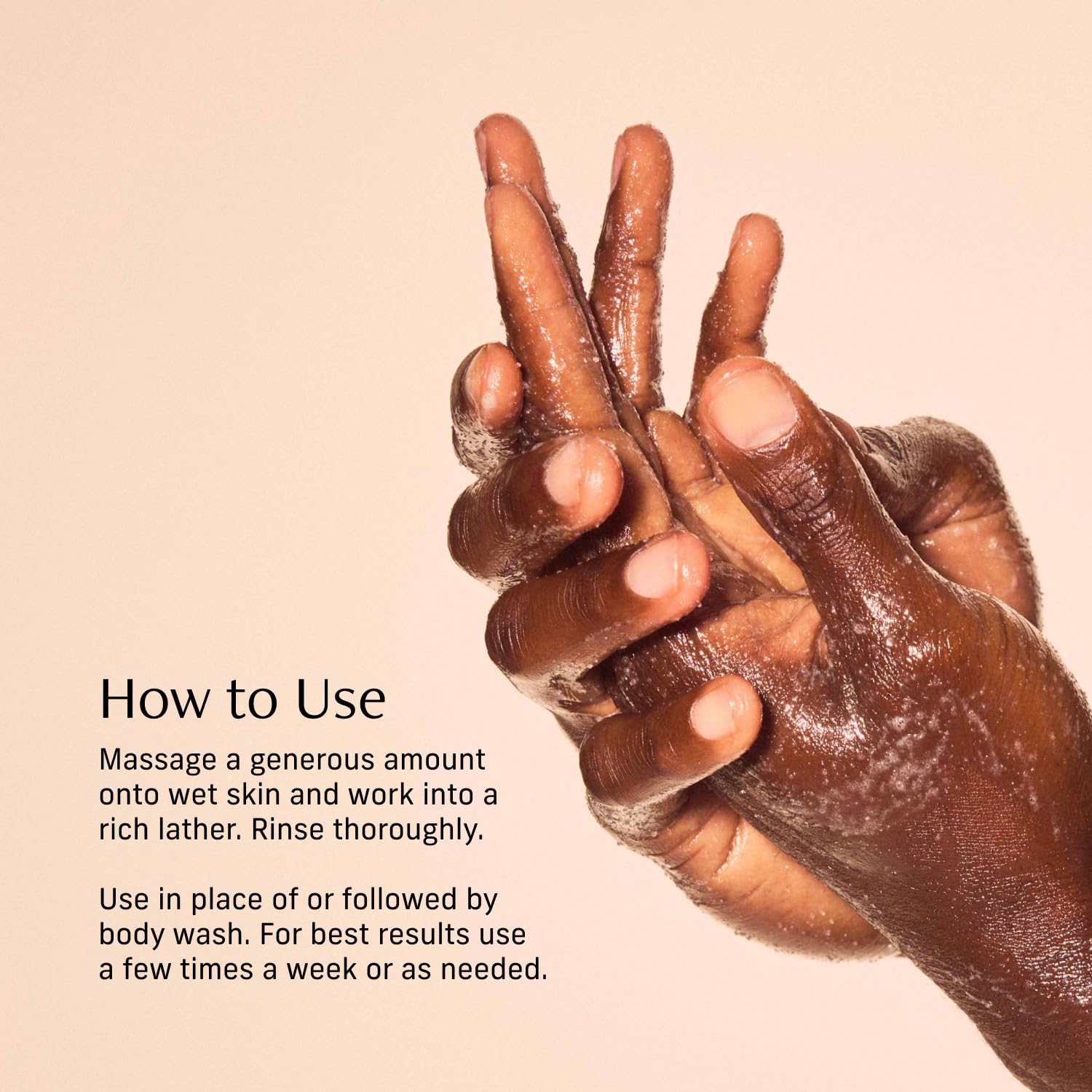 Lactic Acid Foaming Body Polish – Exfoliating Body Wash with Chemical & Physical Smoothers – Includes Glycerin Hydration, Mandelic Acid & Volcanic Pumice. Fragrance-Free, 11 fl oz