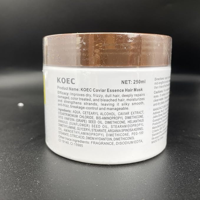 Collagen Hair Mask, Caviar Hair Treatment Mask For Damaged Hair Treatment Deep Repair Conditioning Collagen Hair Mask Essence for Dry Frizzy Hair All Hair Types