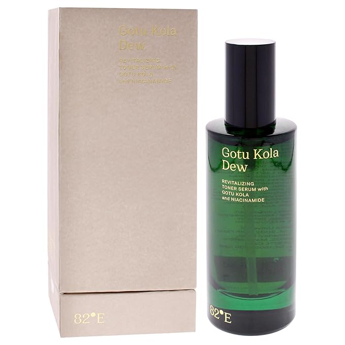 Gotu Kola Dew Revitalizing Toner Serum by 82E for Women - 3.3 oz Serum