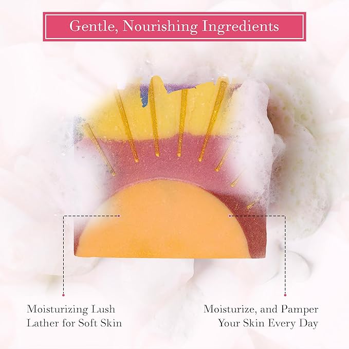 FinchBerry Sending You Sunshine Gift Set - Get Well Soon Gifts for Women - Perfect for Mom, Sister, Wife, Girlfriend, Daughter, Friends & Family - 2-Piece Set with Bar Soap (4.5oz) & Hand Cream (1oz)