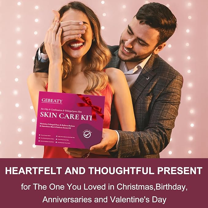 Skin Care Set Kit,Professional Pore Minimizer Soothe, Hydrate, Oil Control, Deep Cleanse Women Teen Girls Skincare Facial Skin Care Products,Travel Facial Skin Care Routine Kit Women Beauty Gift Set