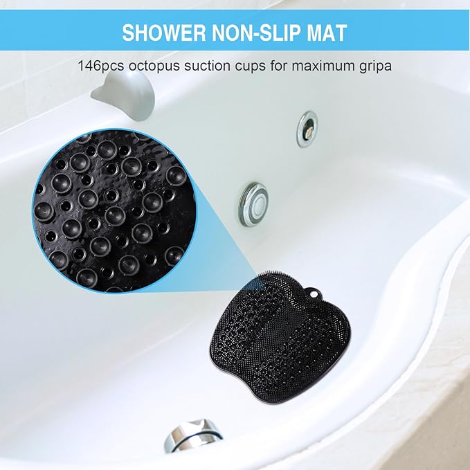 2Pack Shower Foot Scrubber Mat Bundle Deal