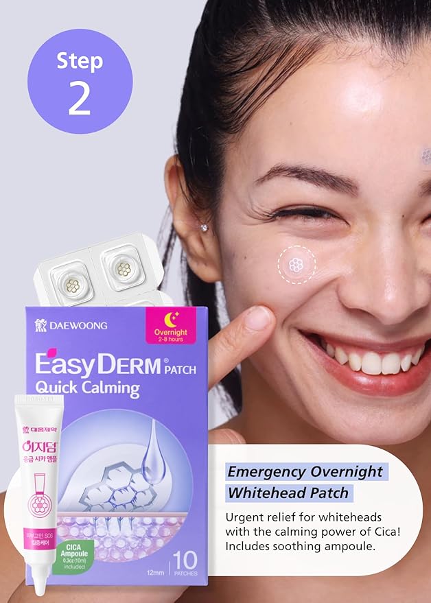 EasyDerm 3-Type Pimple Patches Gift Set, Acne care soluution, Korean Spot Patch to Cover ZitsㅣQuick Calming(10ea) + Relief(42ea) + Beauty Patches(42ea)ㅣTeen girl gifts trendy stuff