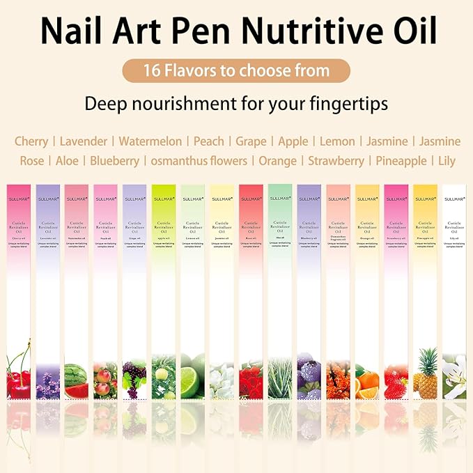 28PCS Cuticle Oil Pen Sweet Almond Nail Growth Serum and Repair Treatment Hydrating Oil for Dry Cuticles and Skin Cuticle Buddy Revitalize Nails with Radiant Cosmetics' Nail Growth Oil